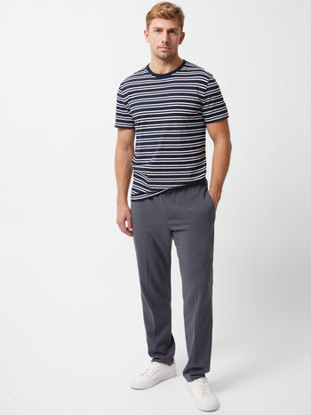 Short Sleeve Yarn Dye Stripe T-Shirt