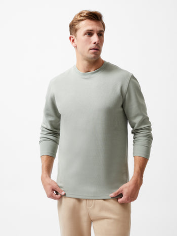 Textured Long Sleeve T-Shirt