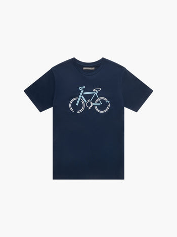 Racer Bike Embroidered T-Shirt