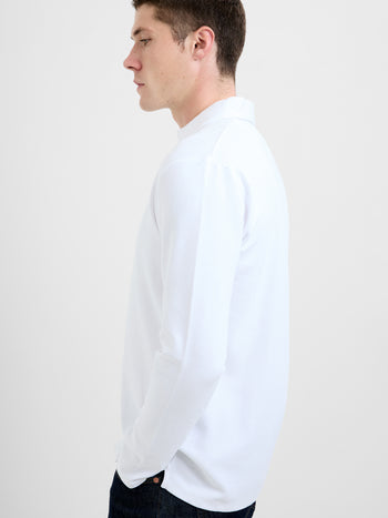Long Sleeve Ottoman Trophy Neck Shirt