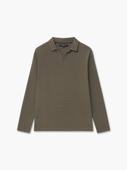 Long Sleeve Ottoman Trophy Neck Shirt