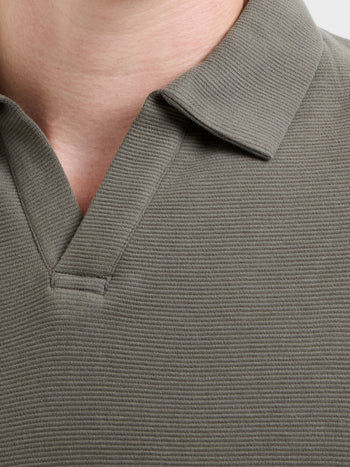 Long Sleeve Ottoman Trophy Neck Shirt