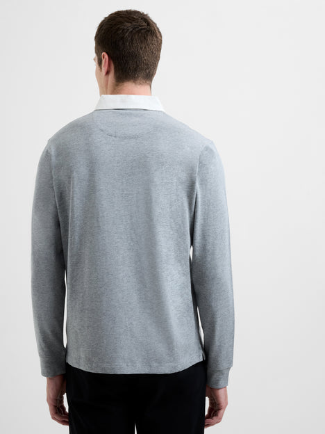 Plain Rugby Polo Long Sleeve Shirt