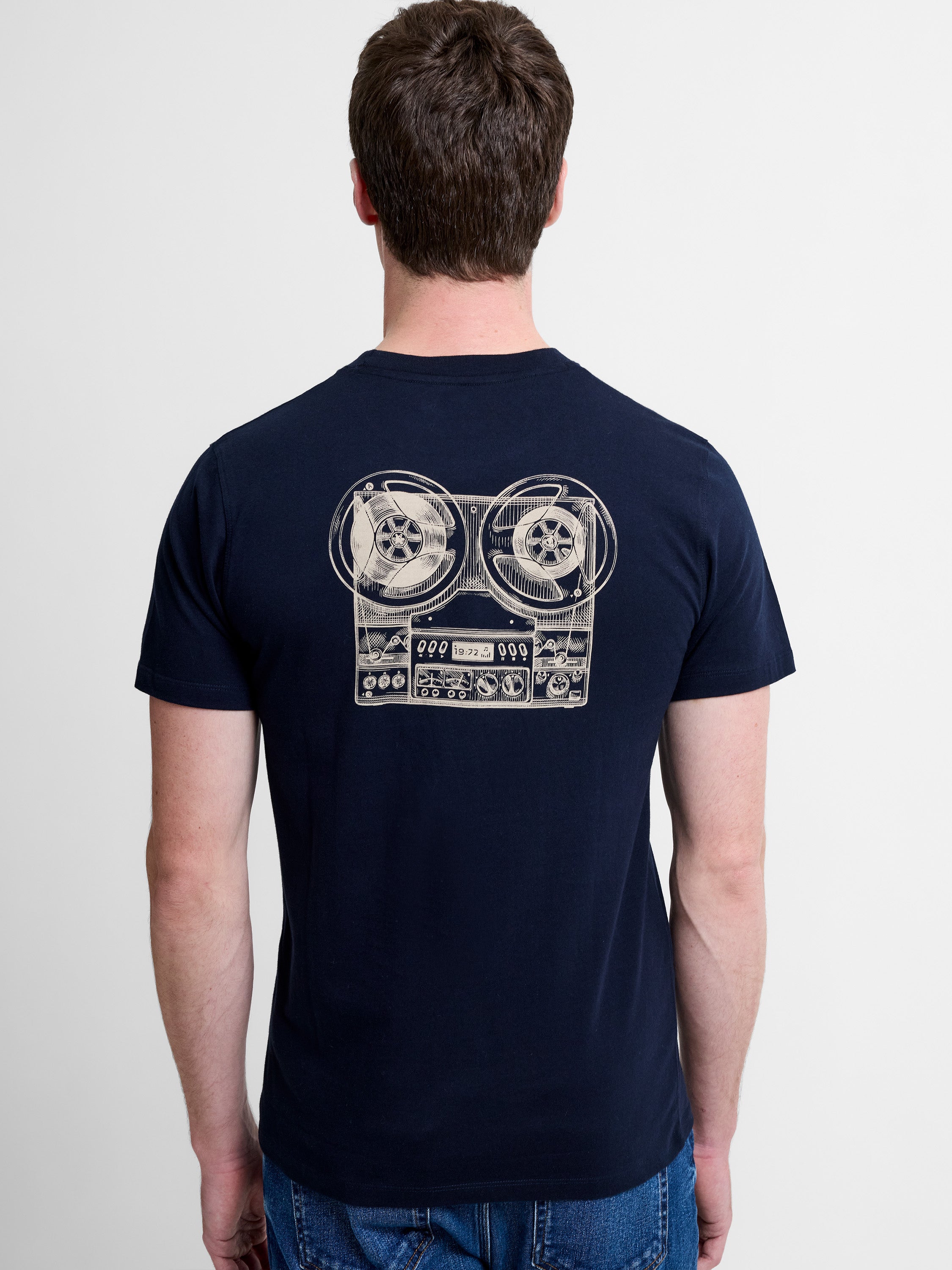 Short Sleeve Organic Audio Recorder Graphic T-Shirt