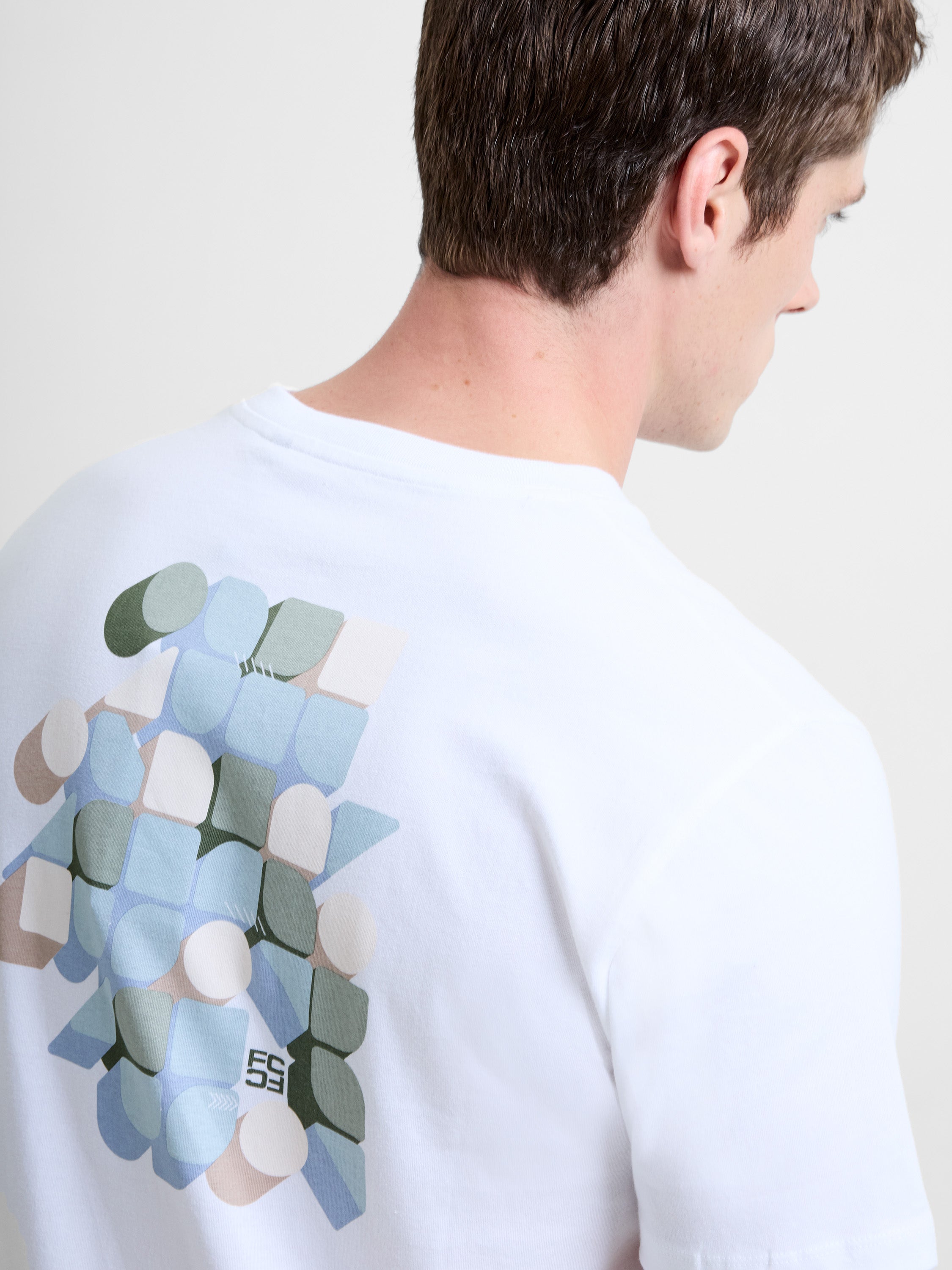 Organic Geo Back Print Graphic T-Shirt