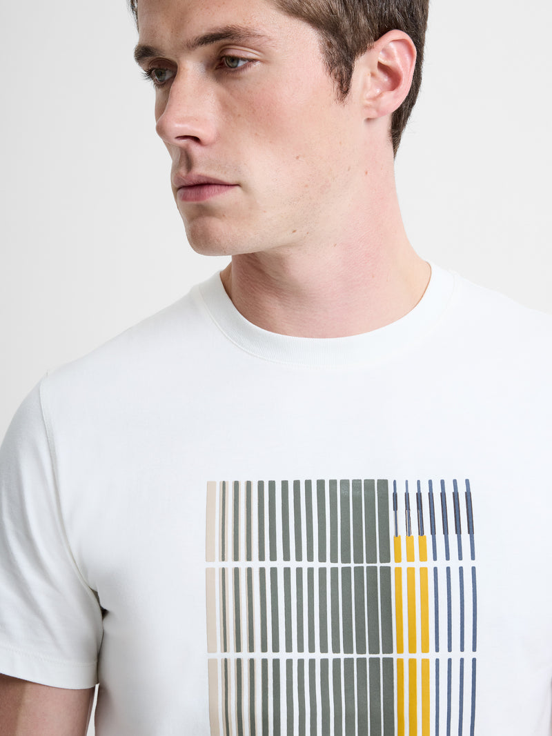 Geo Lined Organic Graphic T-Shirt