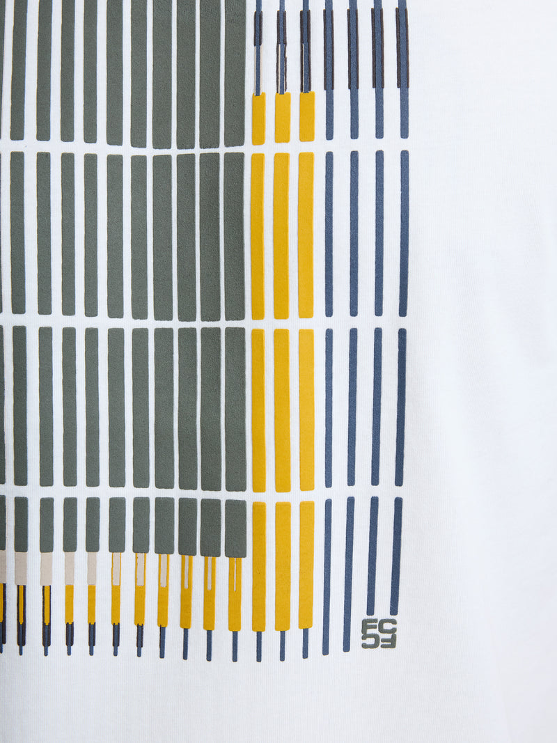 Geo Lined Organic Graphic T-Shirt