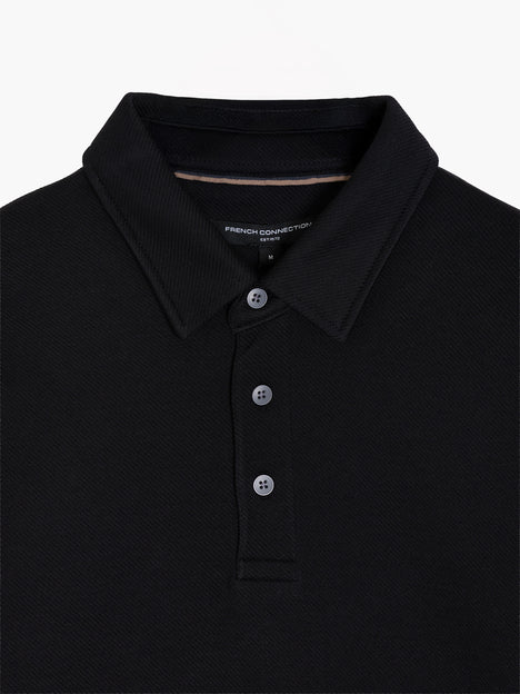 Short Sleeve Diagonal Stripe Polo Shirt