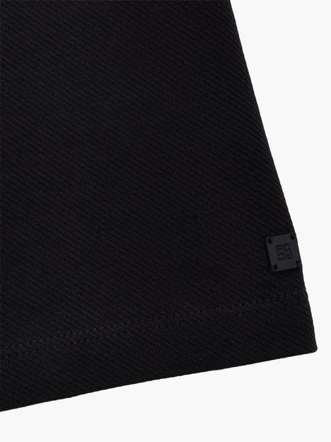Short Sleeve Diagonal Stripe Polo Shirt
