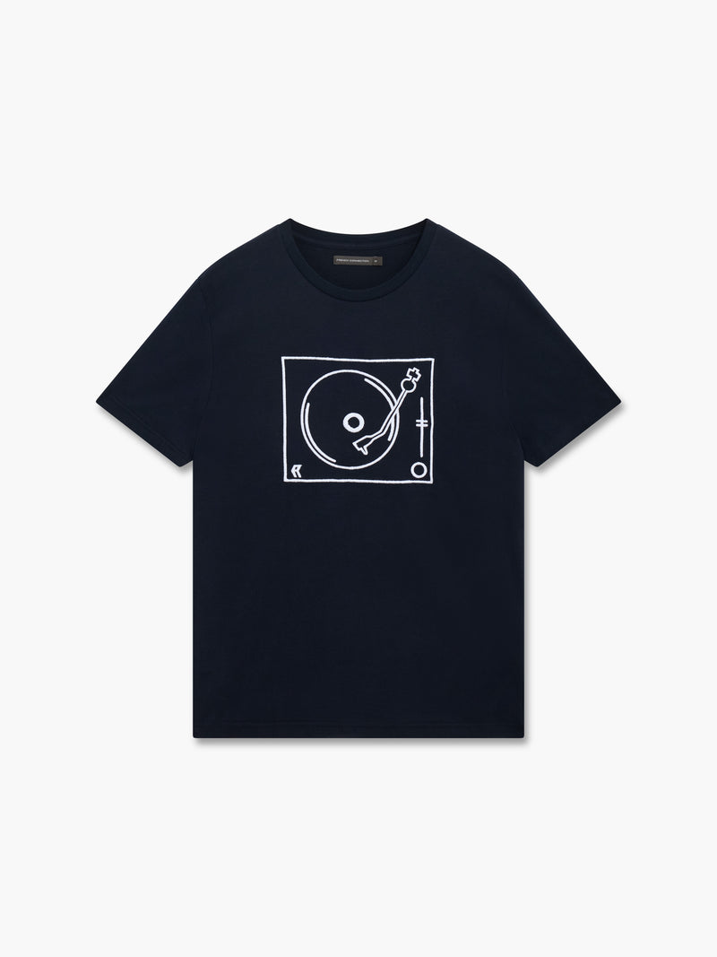 Turntable Embroidered T-Shirt
