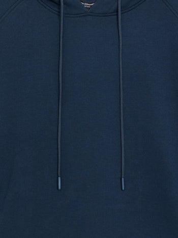 Smart Navy Drawstring Hoodie