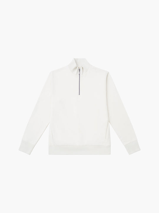 Fleeceback Funnel Neck Half Zip Sweatshirt