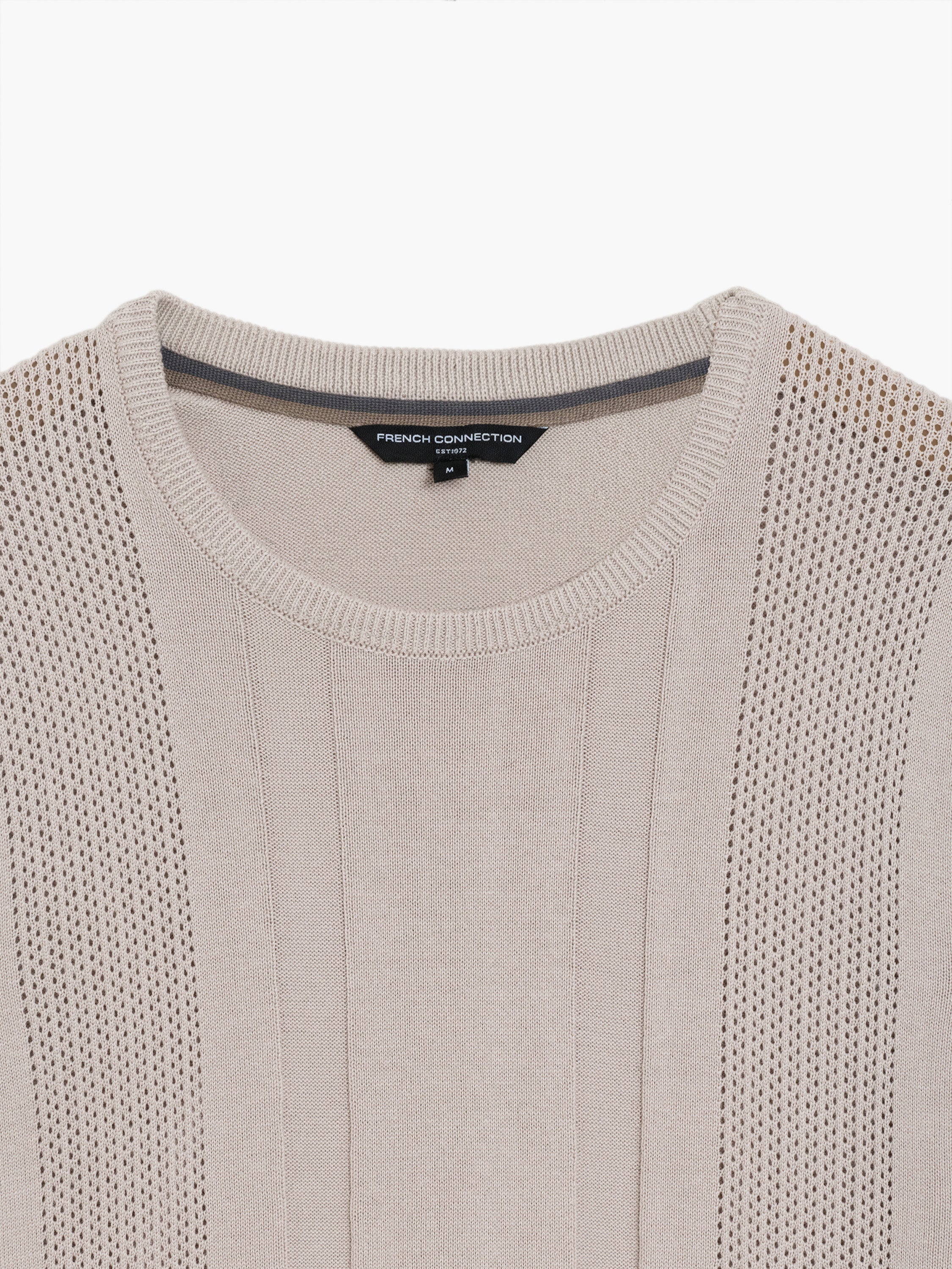 Link Stitch Stone Crew Neck Jumper