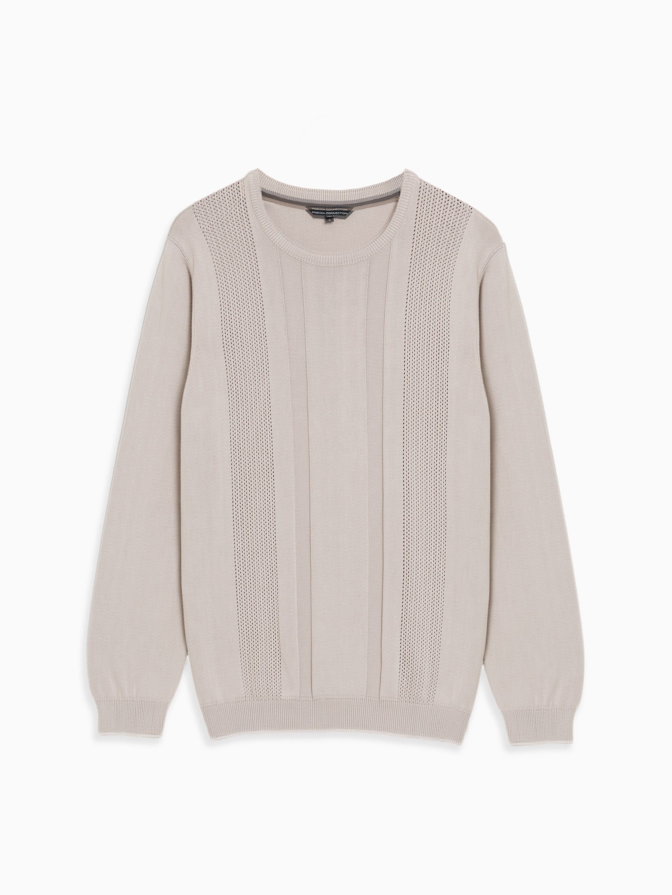 Link Stitch Stone Crew Neck Jumper