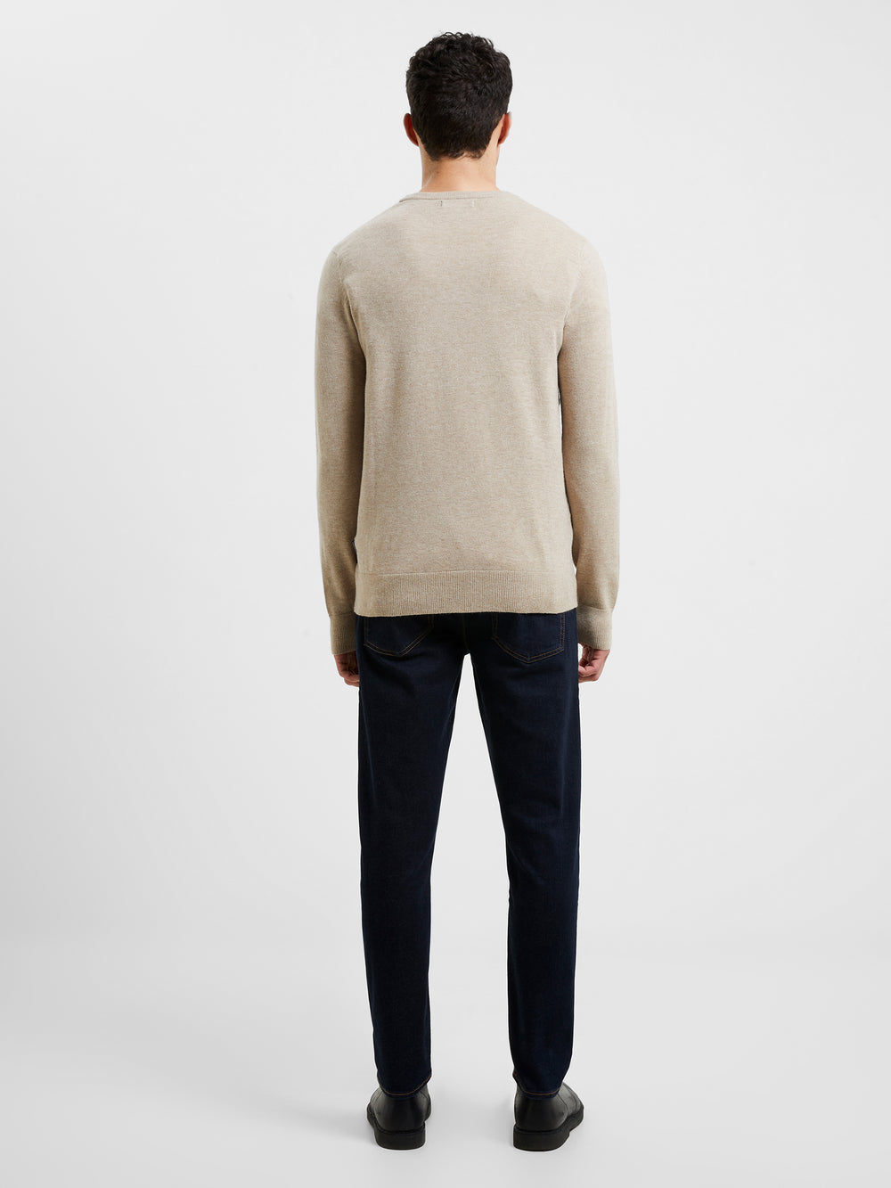 Supersoft Crew Jumper Taupe Mel | French Connection UK