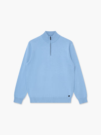 Half Zip Knitted Jumper