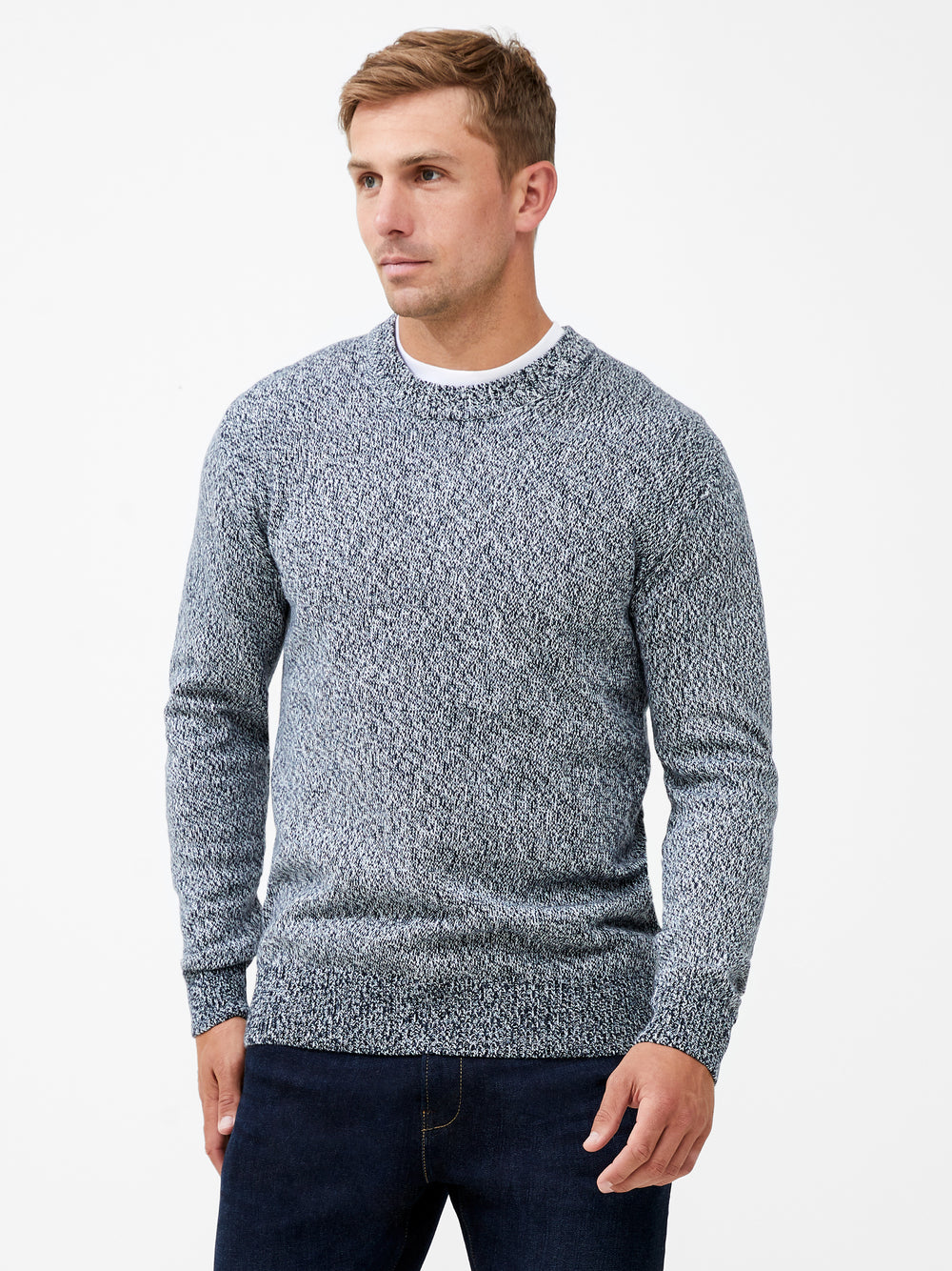Mouline Jumper Marine/White | French Connection UK