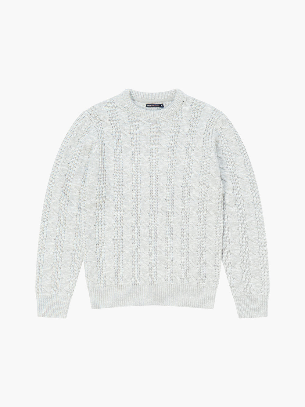 Soft Cable Knit Crew Neck Jumper Ecru Mel | French Connection UK