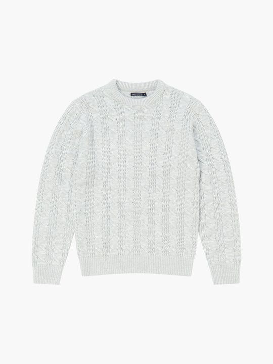 Soft Cable Knit Crew Neck Jumper