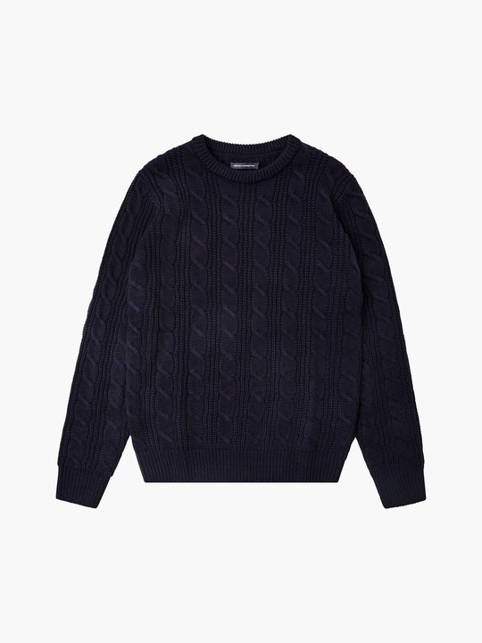 Soft Cable Knit Crew Neck Jumper