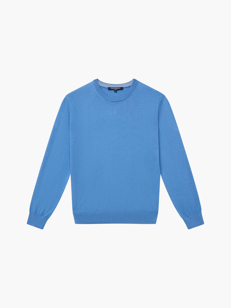 Classic Crew Neck French Connection Jumper Steel Blue French Connection UK