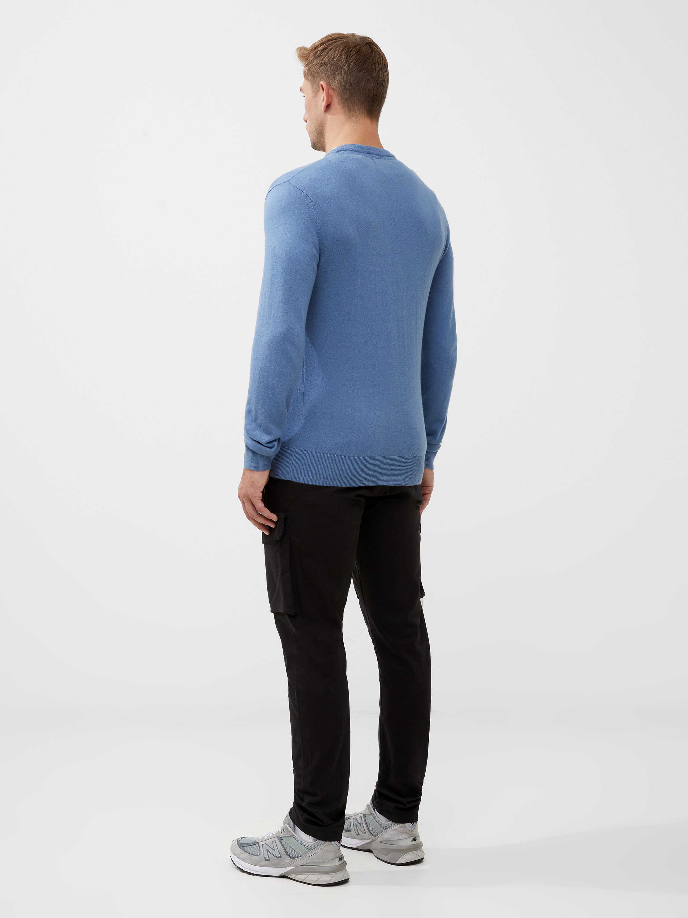 Classic Crew Neck French Connection Jumper Steel Blue | French ...