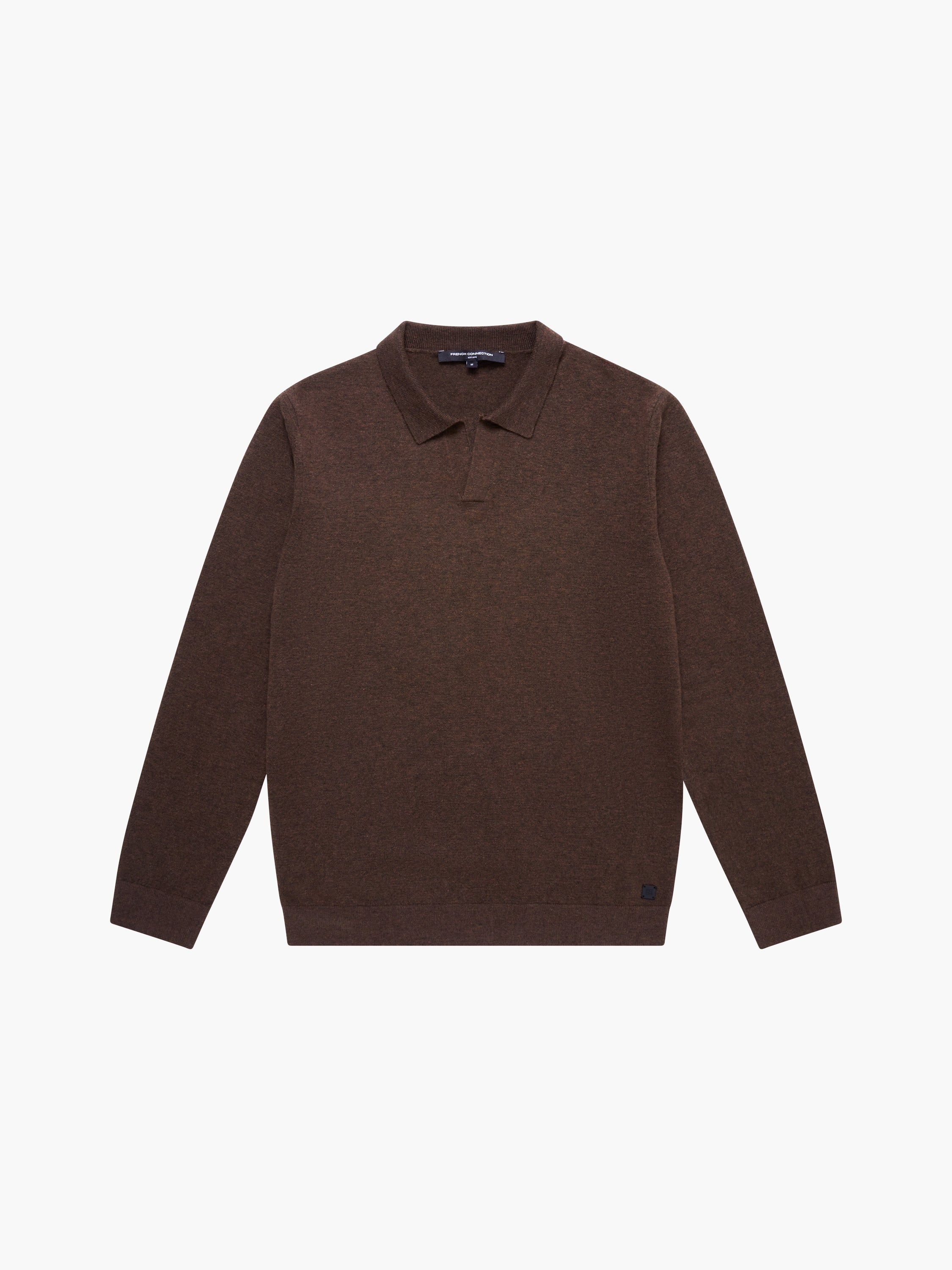 Ribbed Collar Knit Top