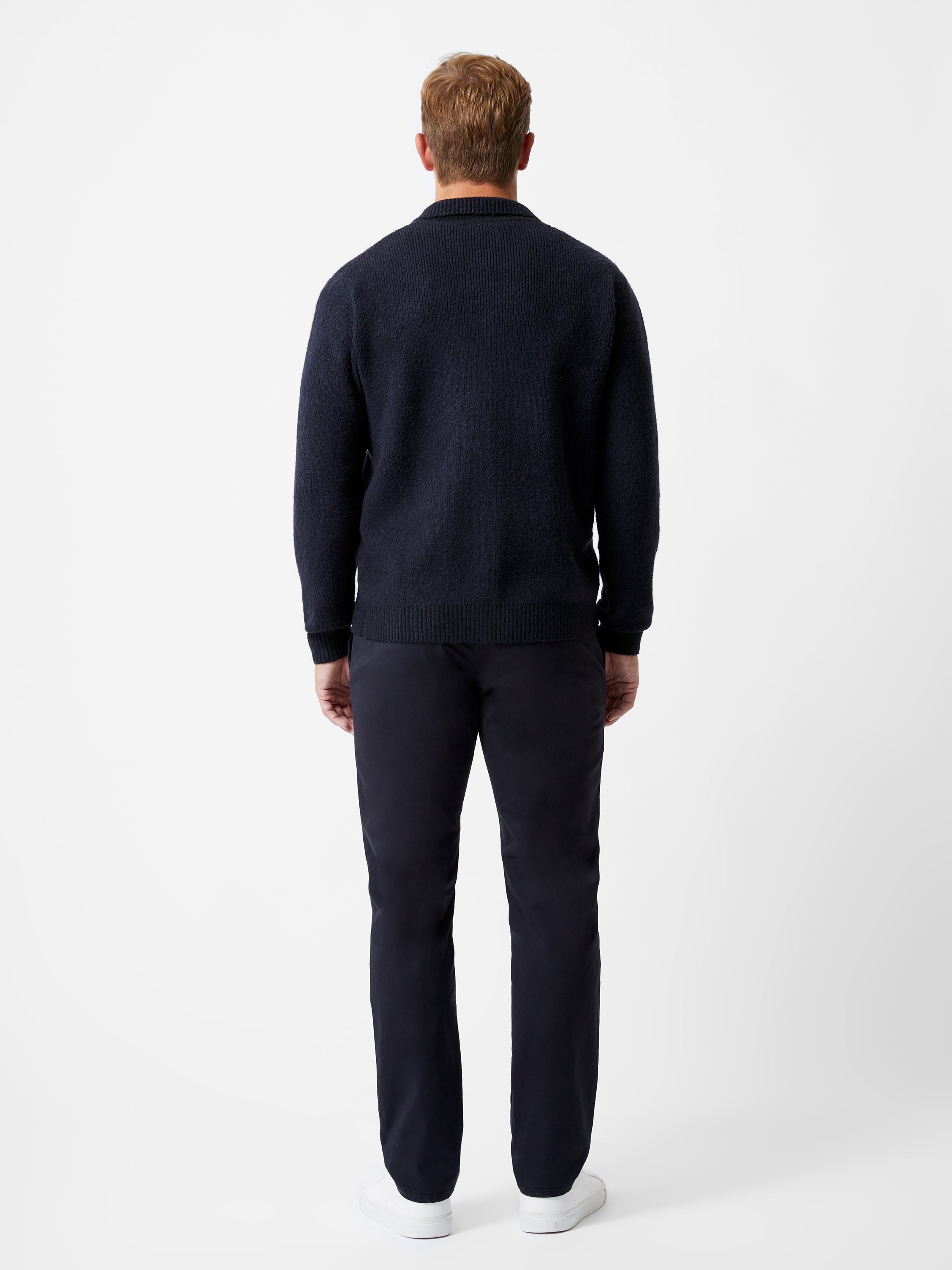 Collared Button-Down Knit Cardigan