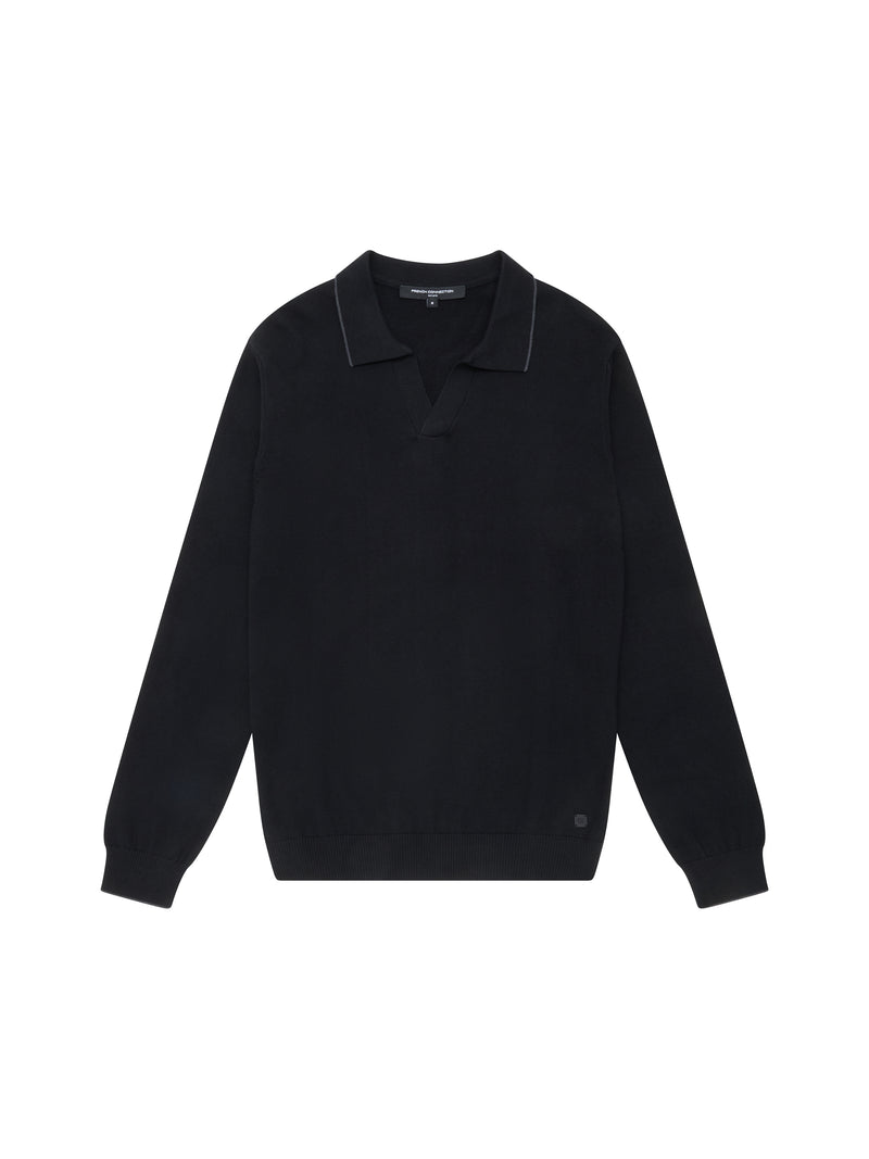 Long Sleeve Trophy Knit Polo Shirt
