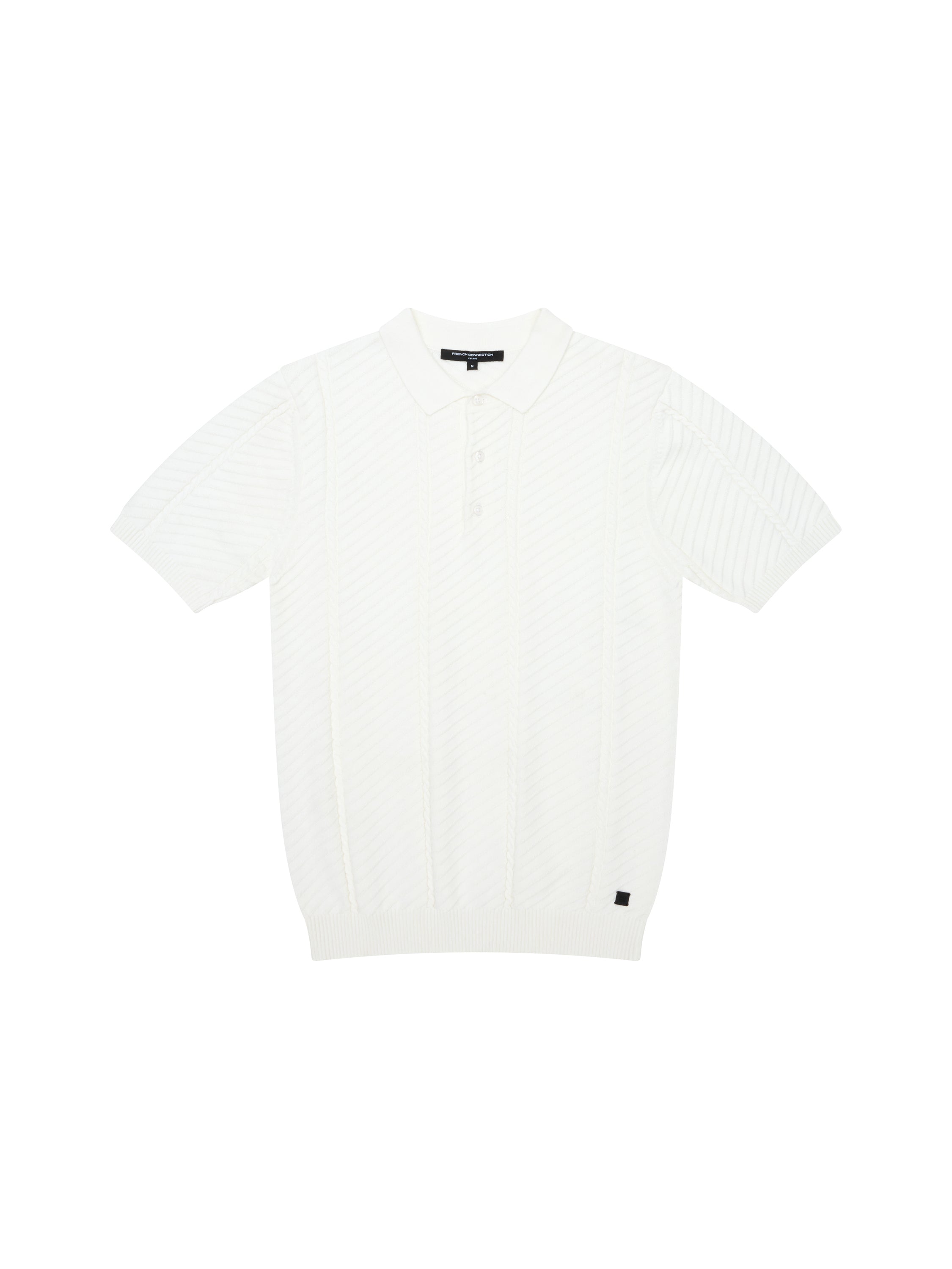 Vertical Textured Stripe Polo