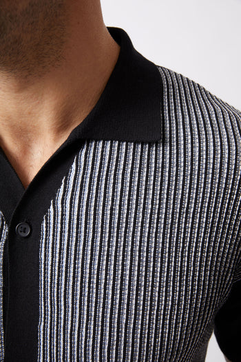 Vertical Striped Button Through Shirt