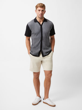Vertical Striped Button Through Shirt