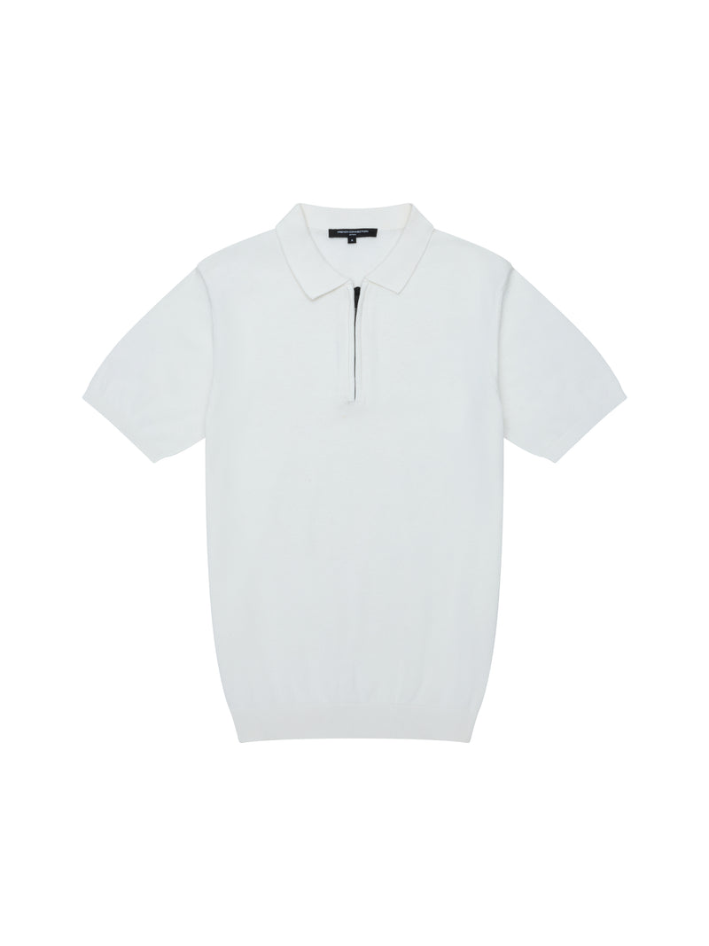Knitted Zip Polo Shirt