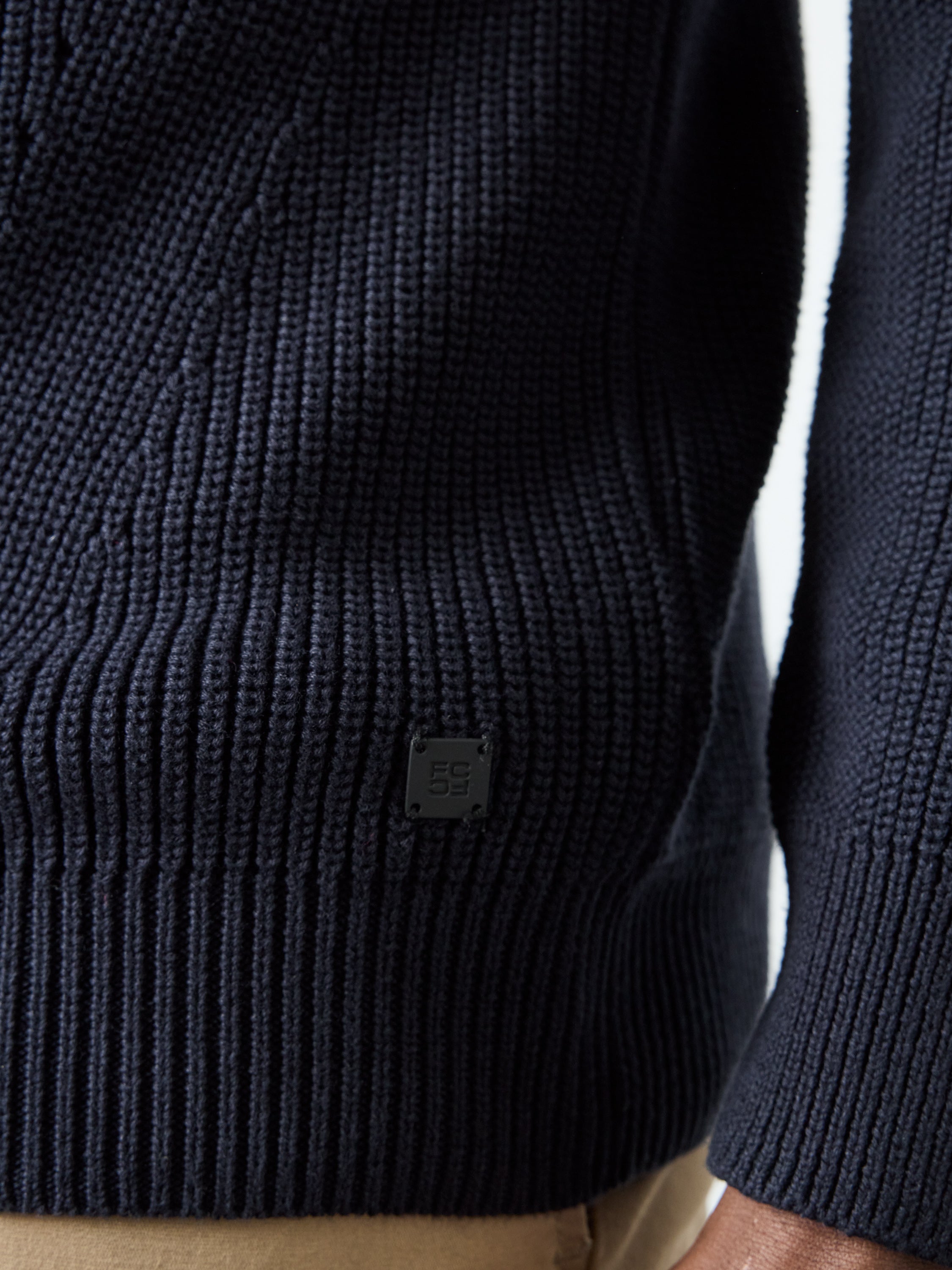 Cardigan Stitch Crew Neck Jumper