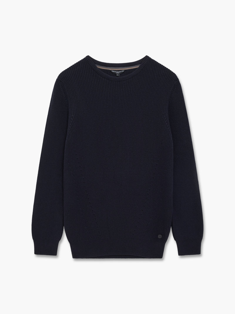 Cardigan Stitch Crew Neck Jumper