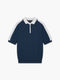 Intarsia Short Sleeve Polo Shirt