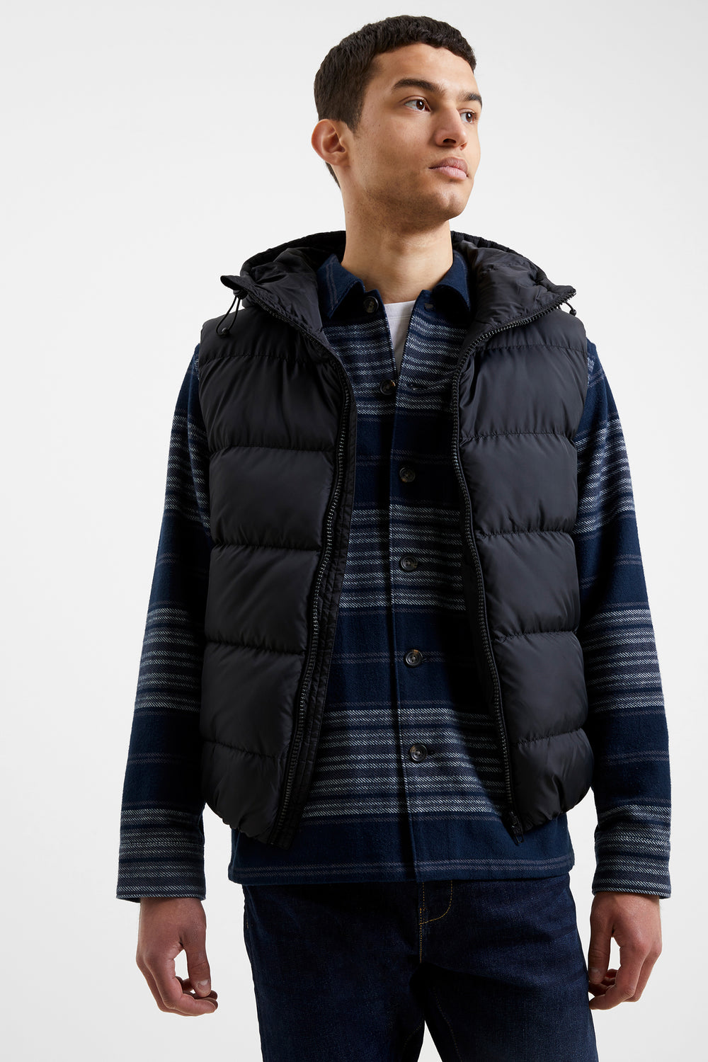 Hooded Gilet Black | French Connection UK