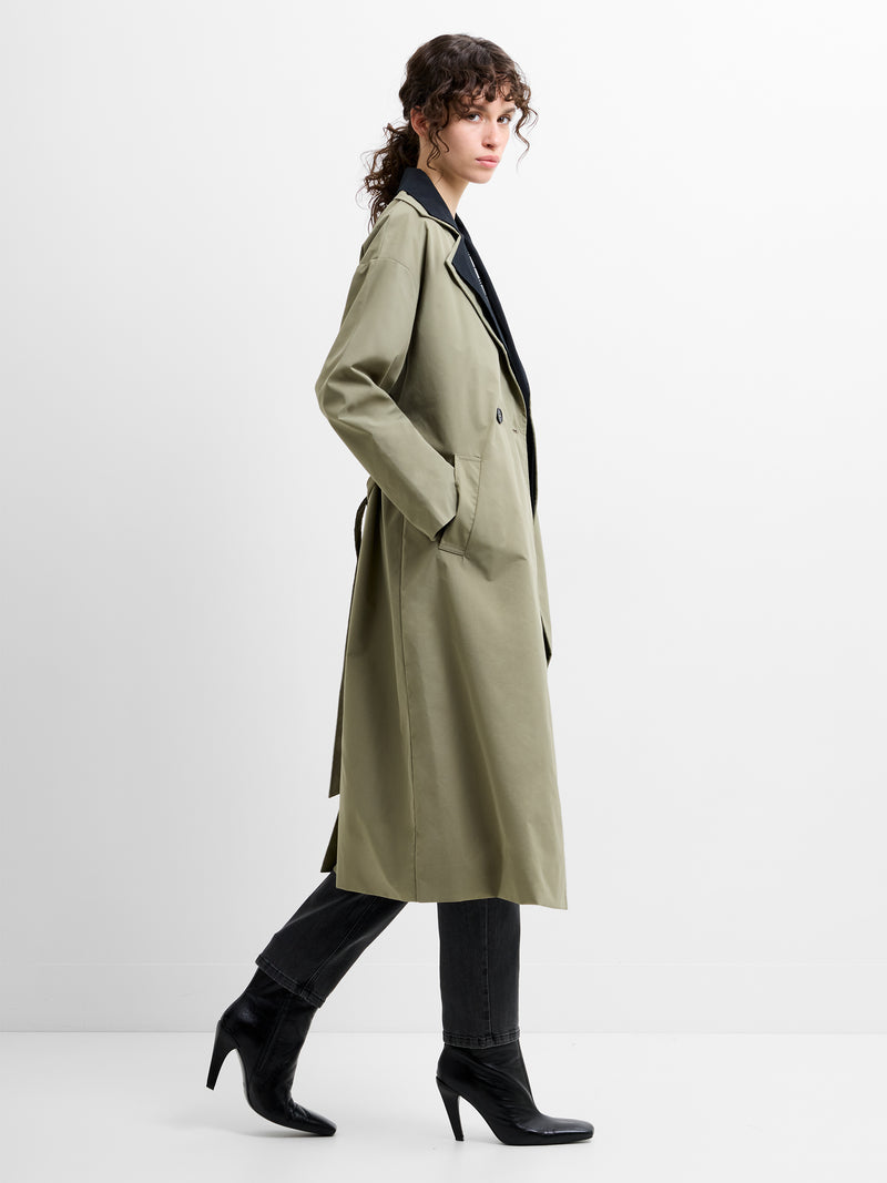 Kaci Double Collar Trench Coat