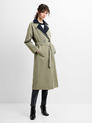 Kaci Double Collar Trench Coat