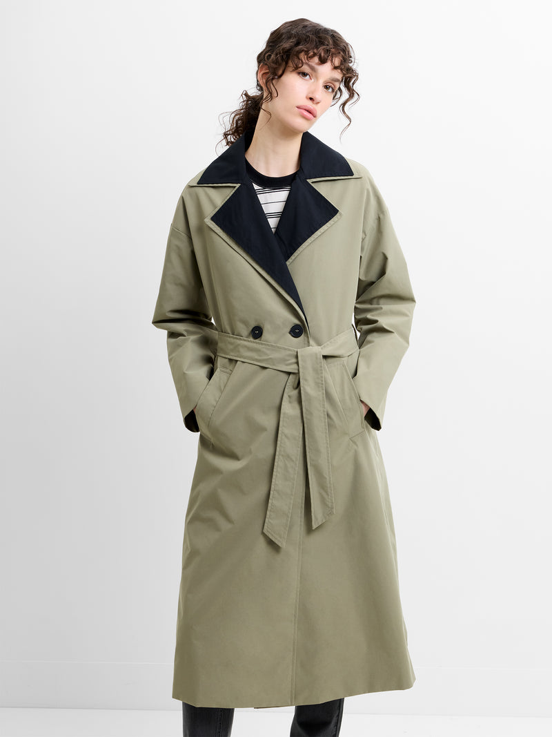 Kaci Double Collar Trench Coat