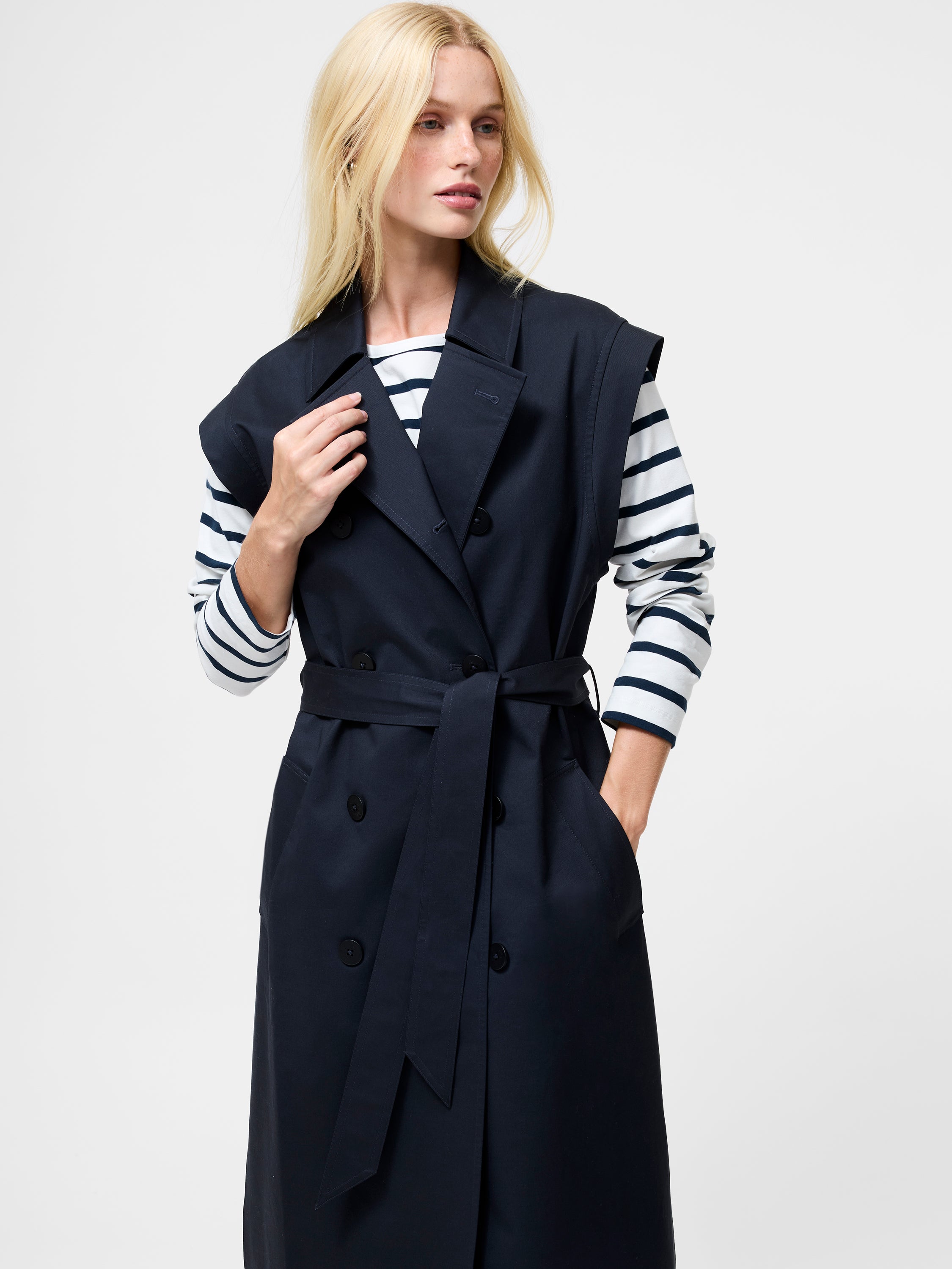 Danby Sleeveless Trench Coat