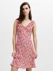 Tula Eco Floral Frill V-Neck Tea Dress