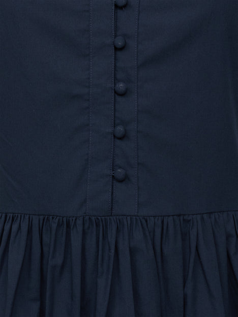 Poplin Sleeveless Smock Dress