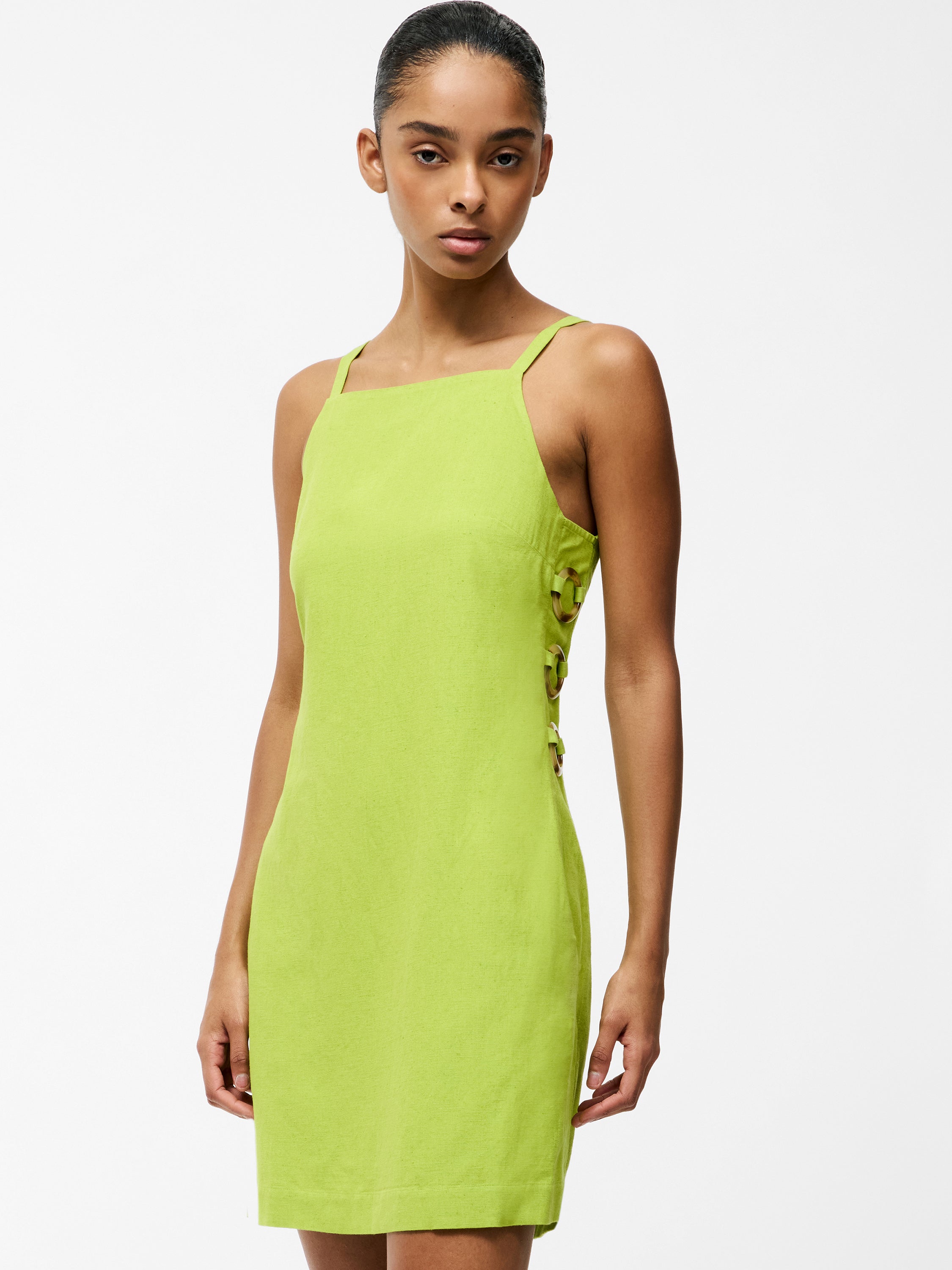 ariette linen flared dress Absolutely obsessed with this Ariette Linen Flared Dress by @frenchconnection I already have dates in mind wearing this #frenchconnection : @francyabossey p r