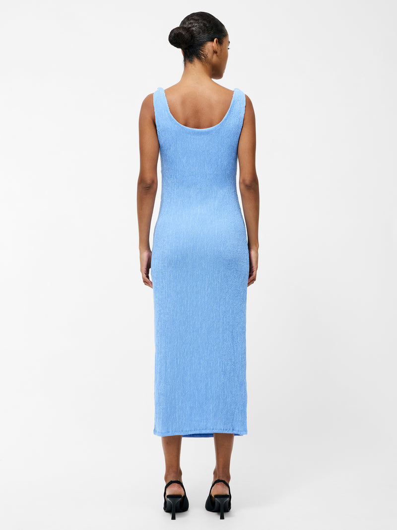 Trixie Textured Knot Strap Midi Dress