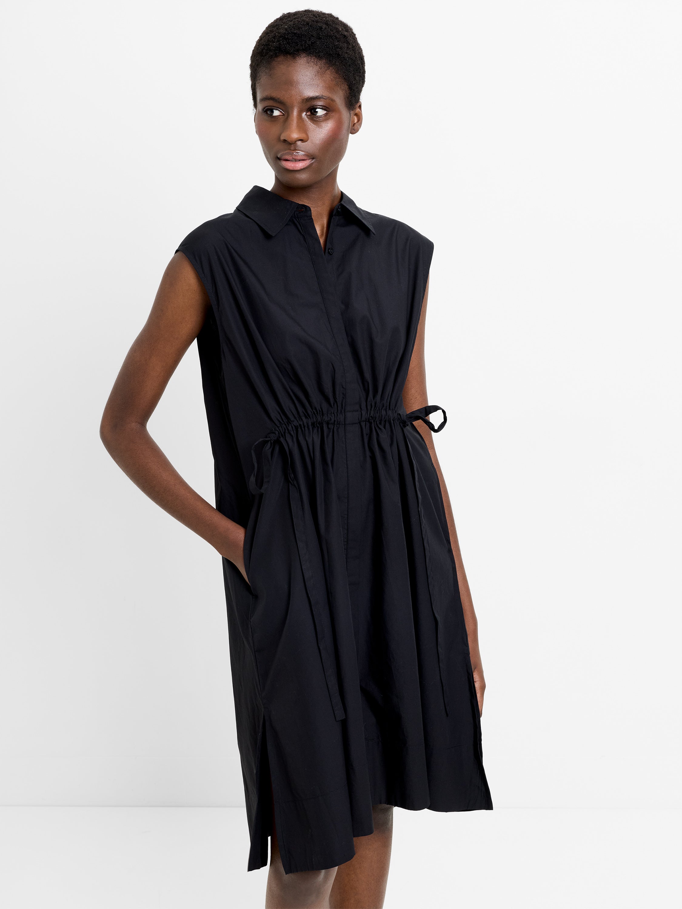 french connection black dress Women's Cap Sleeve Mini - This dress is sleeveless. French Connection Women's High Neck