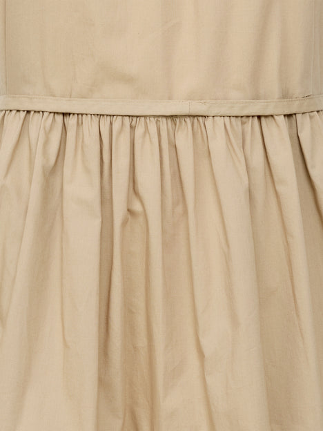 Tiered Poplin Belted Mini Dress