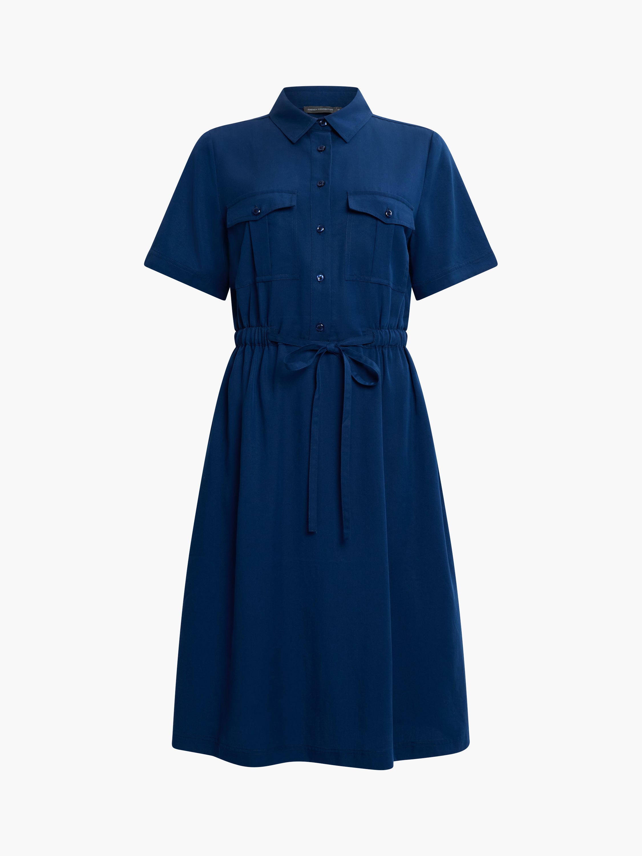 french connection blue shirt dress Pocket Shirt Dress Midnight Blue