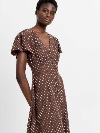 Polka Dot Eco Midi Dress