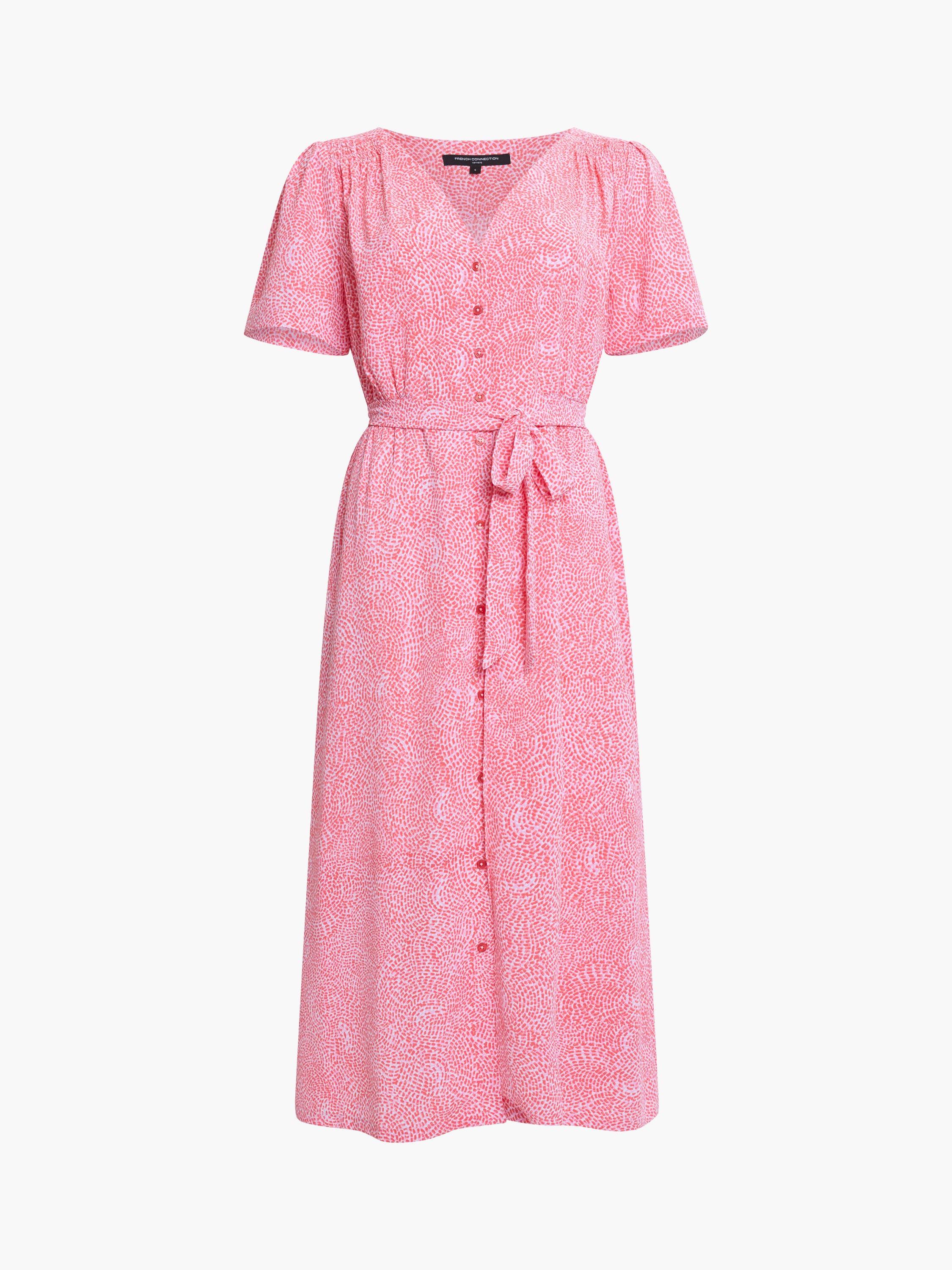 Bernice V-Neck Button-Through Midi Dress